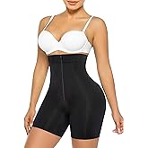 SHAPERX High-Waisted Tummy Control Shapewear for Women Seamless Zip-Up Easy-On Body Shaper Shorts Slimming Fit Underwear