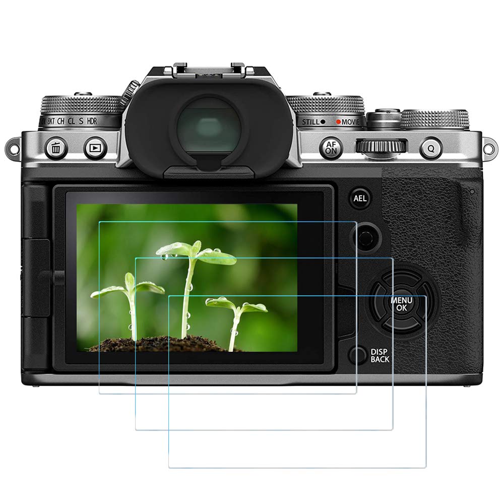 FANZR X-T4 Screen Protector Compatible for Fujifilm X-T4 Camera (3 Pack), 0.3mm 9H Hardness Anti-Scratch Tempered Glass