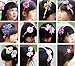 Bundle Monster 6pc Cute Handmade Grosgrain Ribbon Bows Toddler Girl Hair Headbands, SET B - Assorted Mix Lot Set