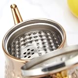 Stainless Steel Teapot 1.2L Hammer Pattern Removeable Infuser 4-5 view 9