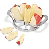 Premium Apple Slicer with Frosted Handle,8-Blades Sharp Stainless Steel Fruit Cutter- Zinc Alloy Case - Effortlessly Slice and Core Apples - Kitchen Essential