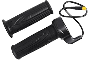 Kamrexi 20X Full Twist Throttle Grip for Ebike 12V-72V Twist Throttle Electric Bike, Mountain Bike Scooter, with Waterproof Connector