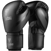 Boxing Gloves Men &amp; Women, 8-16oz | Pro Training Sparring, High Quality PU Leather, MMA Kickboxing, Heavy Punching Bag Mitts Focus Pad, Ventilated Palm