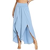 IUGA Flowy Pants for Women Wide Leg High Waisted Palazzo Boho Beach Harem Pants for Casual Dance Summer