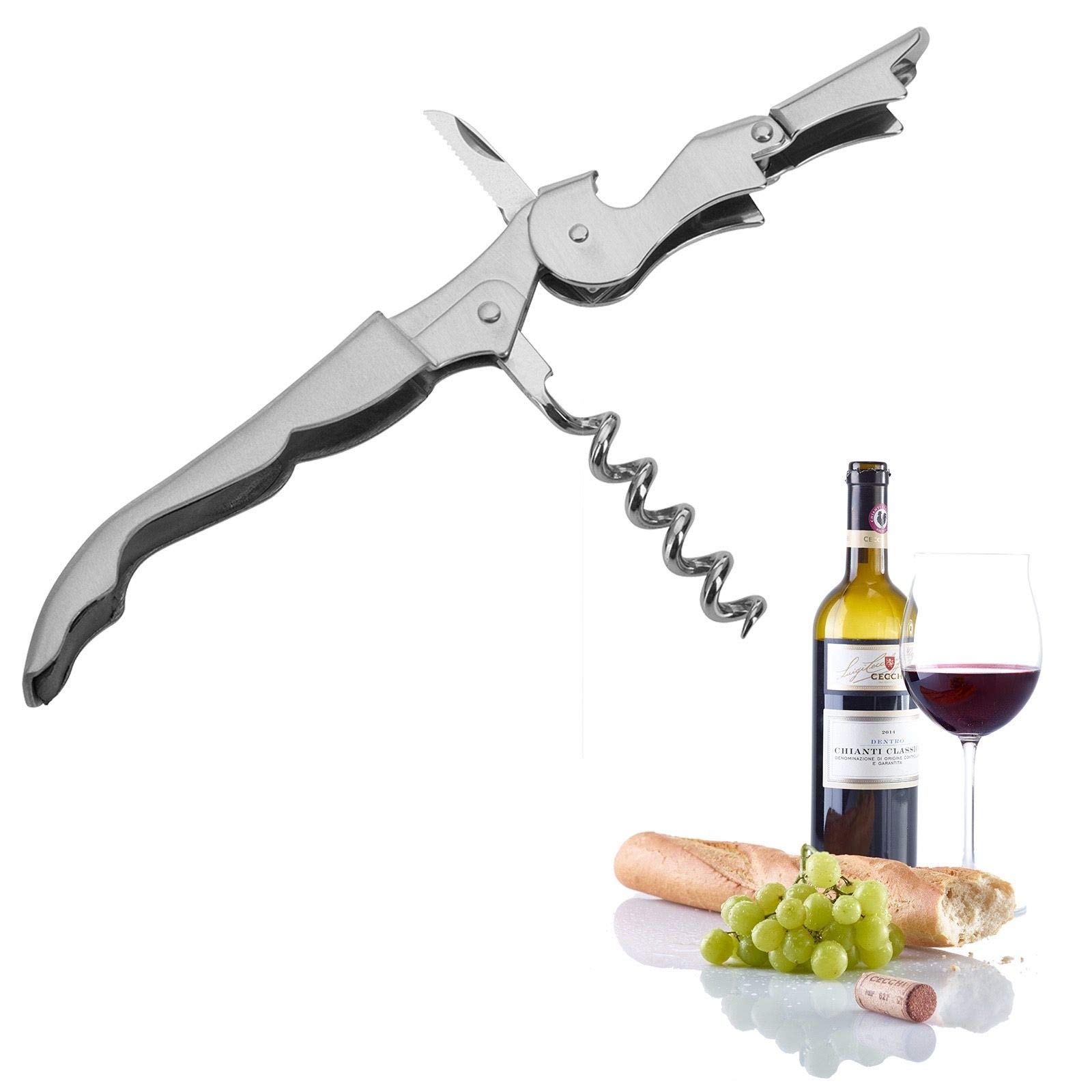 Westmark: Waiters Corkscrew with Cap Lifter in Stainless Steel