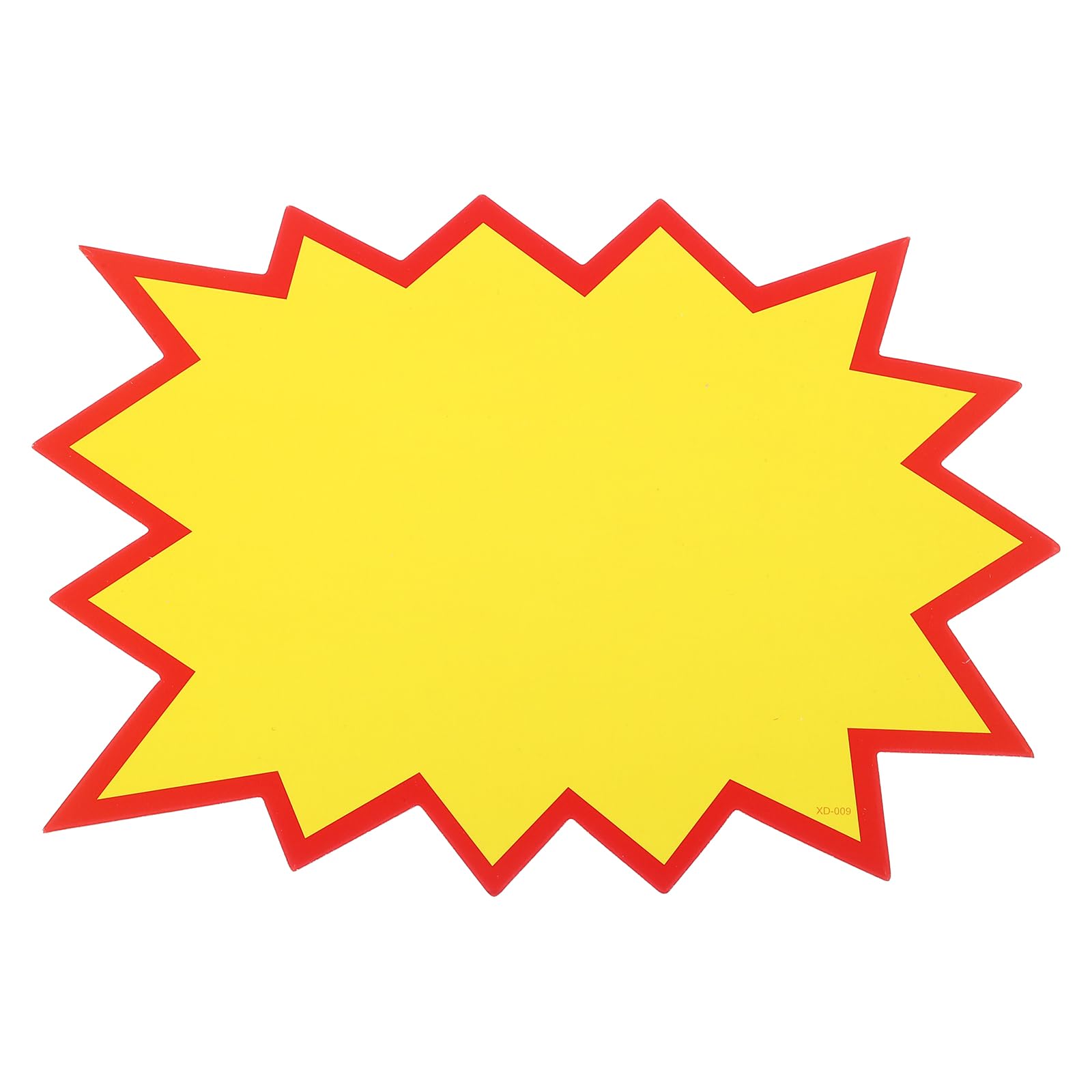 PATIKIL 40pcs Star Burst Signs, 7x5.5in Blank Star Burst Signs Price Tag Stickers Pricing Tags Fluorescent Neon Paper for Sign Retail Store Vehicle, Blank