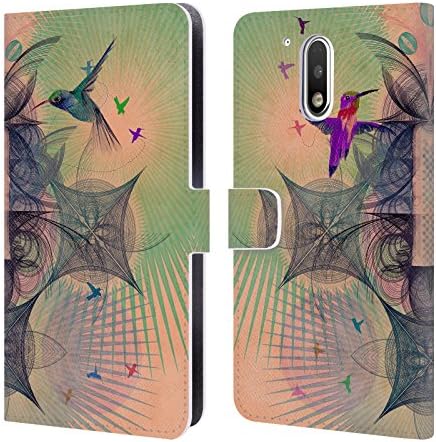 Official Spires The Hummingbird Dimension Illustration Leather Book Wallet Case Cover For Motorola Moto G4 / G4 Plus