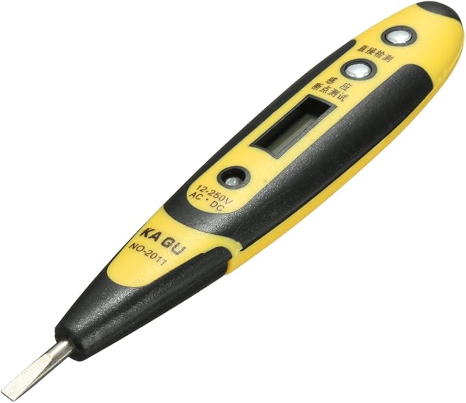 12250V AC DC Digital Voltage Detector Tester Pen LED Light Electric