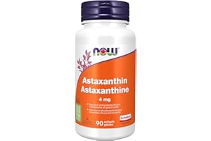 NOW Supplements, Astaxanthin 4 mg derived from Non-GMO Haematococcus Pluvialis Microalgae and has naturally occurring Lutein,