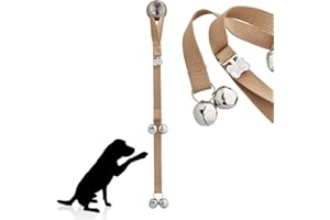 Premium Webbing PoochieBells Potty Training Dog Doorbells, Simple and Effective Puppy Housetraining Bell Tool with Easy, Step-by-Step Instructions