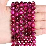 XIANNVXI Rose Pink Tigers Eye Beads 8mm 47 Pcs Jewelry Making view 2