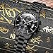 KASHIDUN Men's Watches Luxury Sports Casual Quartz Wristwatches Waterproof Chronograph Calendar Date Stainless Steel Band Black Color (A-Black)