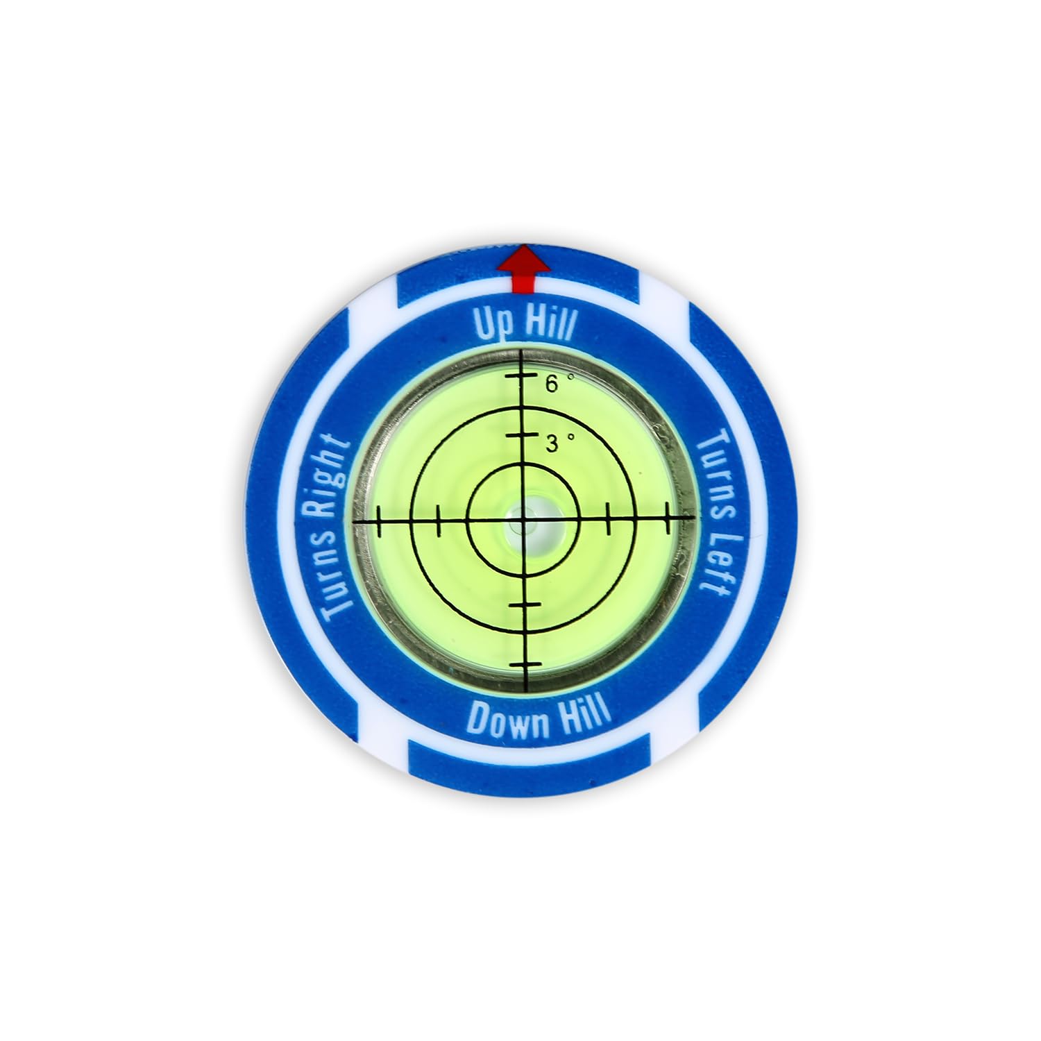 Golf Green Slope Reader with Magnetic Ball Marker Hat Clip, High Precision Golf Putting Green Reader Golf Slope Putting Level Bubble Golf Level Marker Golf Putting aid for Indoor Outdoor