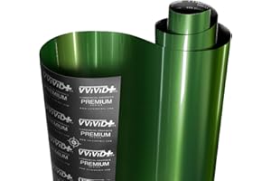 VViViD+ Ultra Gloss Sonoma Green 10 x 5ft Vinyl Car Wrap Premium Paint Replacement Film Roll with Nano Air Release Technology