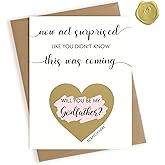 HAMUIERS Will You Be My Godfather Scratch Off Card, Godfather Proposal Gift, Godfather Request Asking Card