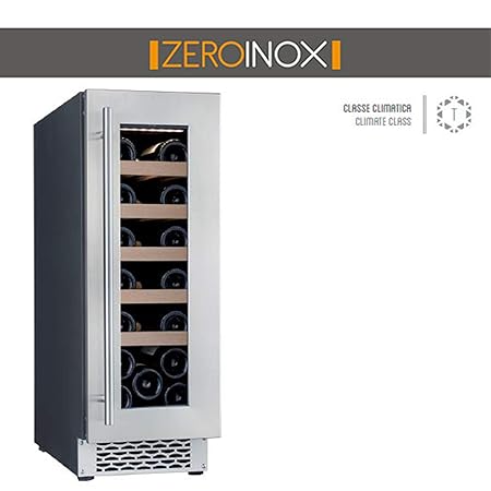 ZeroInox - Nevera de Vino ventilado, 50 litros, con estantes de ...