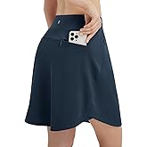 baleaf Skorts for Woman 20" Knee Length Golf Tennis Skirt High Waisted Long Athletic Casual Pockets UPF 50+