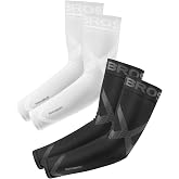 ROCKBROS Arm Sleeves for Men Women UV Sun Protection Cooling Compression | Tattoo Cover,for Basketball Volleyball Cycling Baseball Golf Outdoor UPF 50 Sun Sleeves, Breathable, Seamless Cover Arms