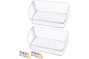 YEECHUN 2PACK-UPGRADED 242079701 Refrigerator Door Bin, Compatible with Frigidaire Kenmore Refrigerator Door Shelf Bin Parts 242011501 242011504 AP5270343 FFHB2750TS FGHB2868TF LGHD2369TF Door Shelf