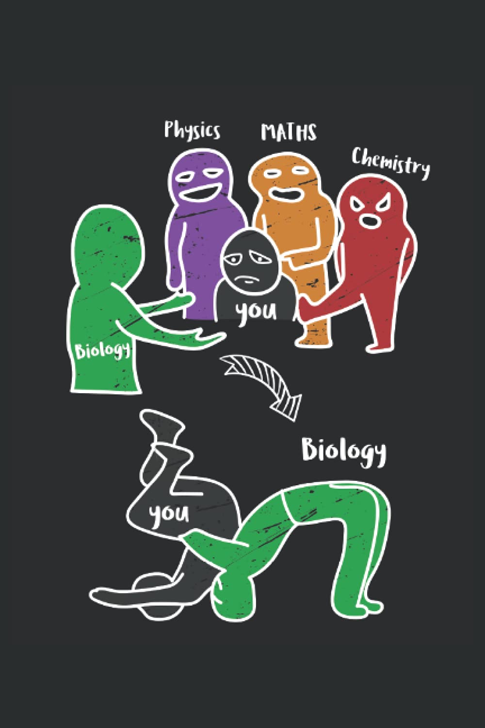 Funny Biology Memes for Students School teacher Biology is easy: Lined Notebook Journal To Do Exercise Book Or Diary (6" x 9"inch) with 120 pages