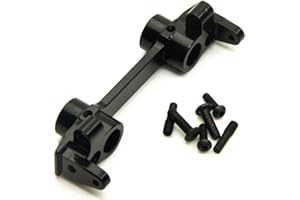MOHERO Aluminum Front Plate Bumper Mount for Axial 1/10 SCX10 RC Crawler Car Type B (Black)