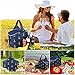 Yonovo 20L Folding Picnic Basket Large Insulated Bag Waterproof for Gathering Travel Camping BBQ,Blue