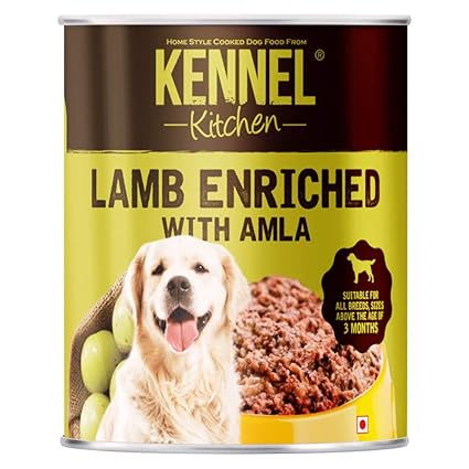 Kennel Kitchen Wet Dog Food, Lamb Enriched with Amla, Grain Free Dog Food, 200g (Pack of 36 Super Saver Pack)