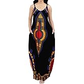 SeNight Women Sundresses Sexy Spaghetti Strap Off Shoulder Loose Bohemian Long Maxi Dress