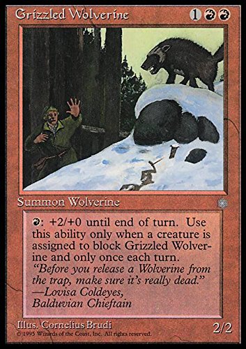 Magic: the Gathering - Grizzled Wolverine - Ice Age