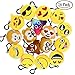 Dreampark Emoticon Keychain Mini Cute Plush Valentine's Day Gifts/Birthday Party Supplies Favors, Emoticon Key Chain Toy Kids Carnival Prizes, 2