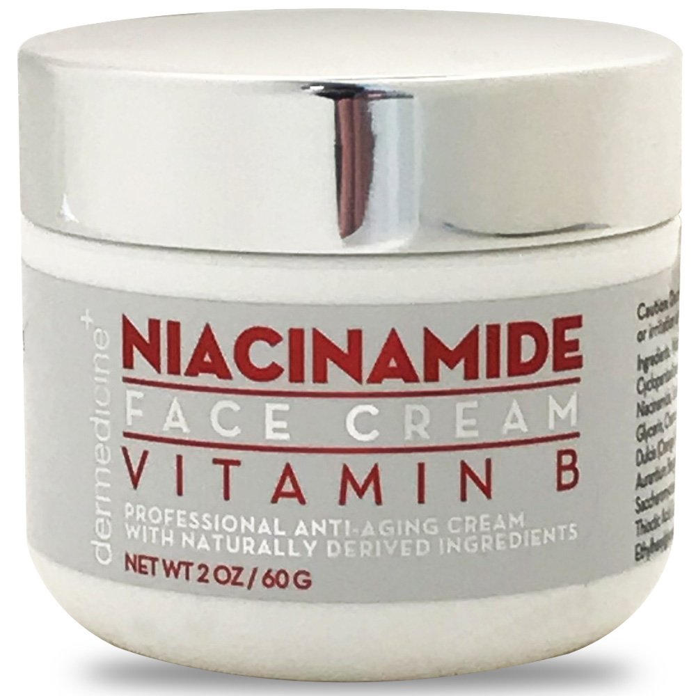 Natural Niacinamide Ultimate Strength Vitamin B Cream for Face | Nourishing Moisturizer w/ Vitamin B, Retinol, Grapeseed Extract, Hyaluronic Acid | Helps Smooth the Appearance of Fine Lines and Wrinkl