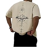 GORGLITTER Men's Drop Shoulder Graphic Tee T-Shirts Crewneck Short Sleeve Casual Summer Tops