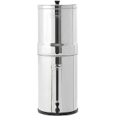 Crown Berkey Gravity-Fed Stainless Steel Countertop Water Filter System 6 Gallon with 2 Authentic Black Berkey Elements BB9-2 Filters
