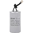 FOCMKEAS CBB60 Run Capacitor 10uF 450V AC 2 Wires 50/60Hz Cylinder 34mmx60mm (DXL) for Washing Machine Air Compressor Water Pump Motor Refrigerators