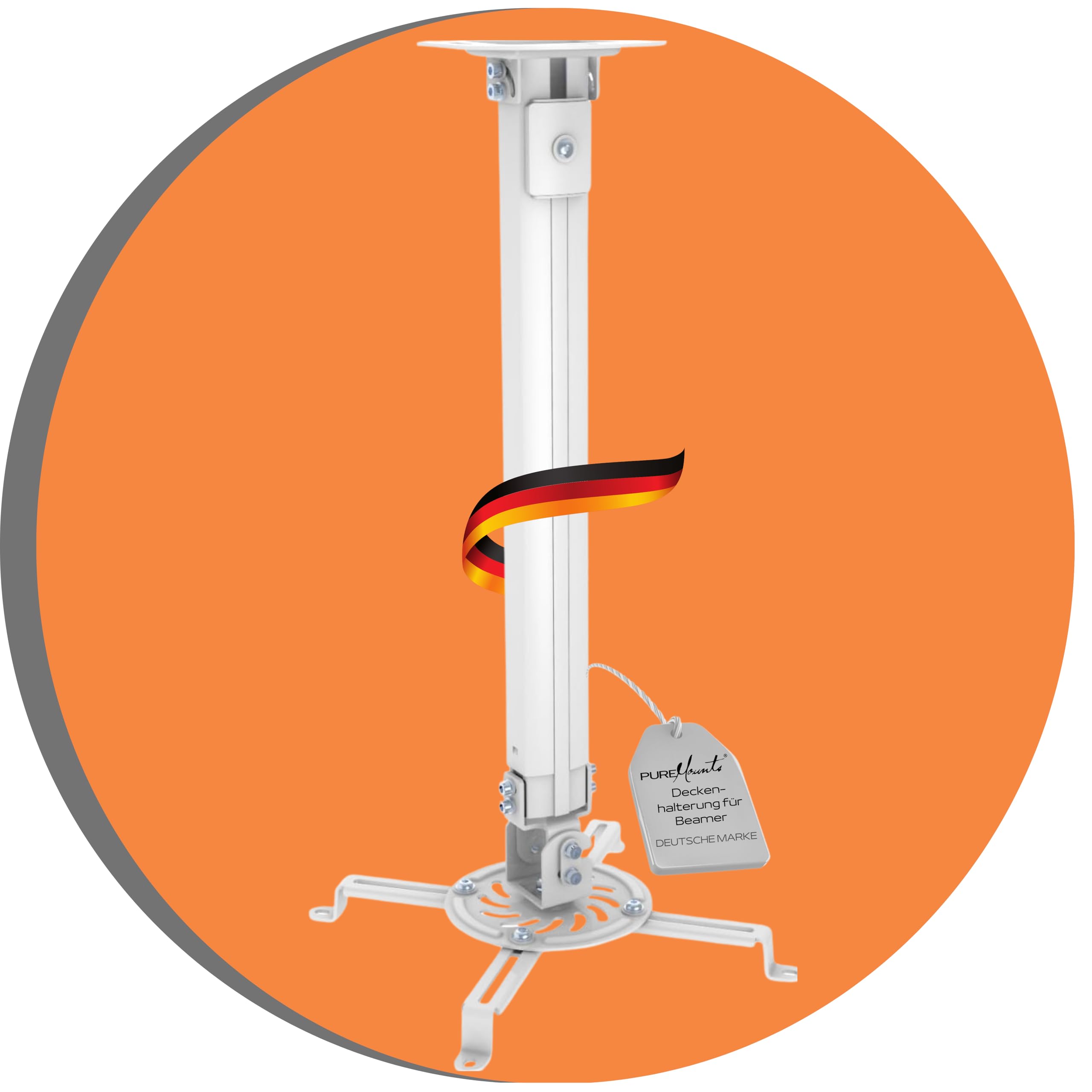 PureMounts Ceiling Mount for Projector White