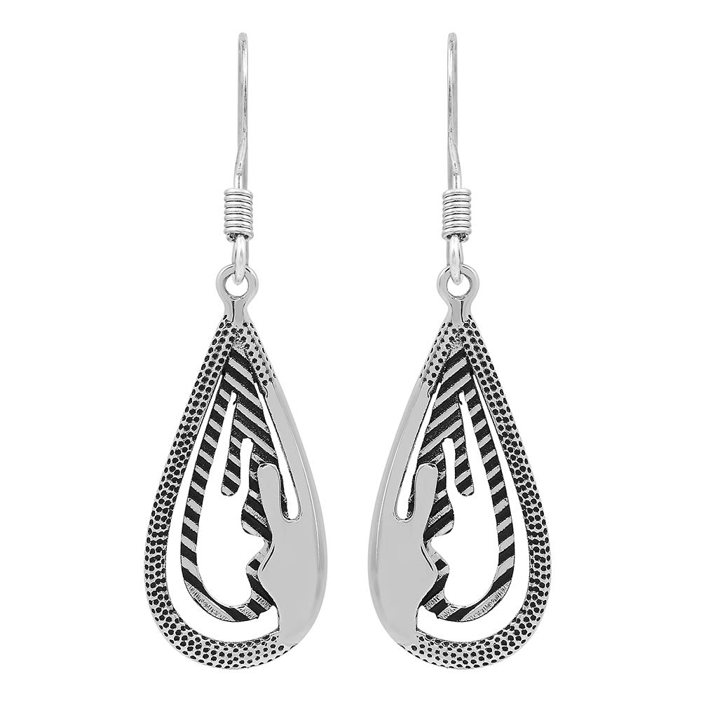 TISHAVI Filigree Earrings Sterling Silver, Silver Dangle Earrings for Women, Silver Earrings for Women, 925 Sterling Silver Earrings