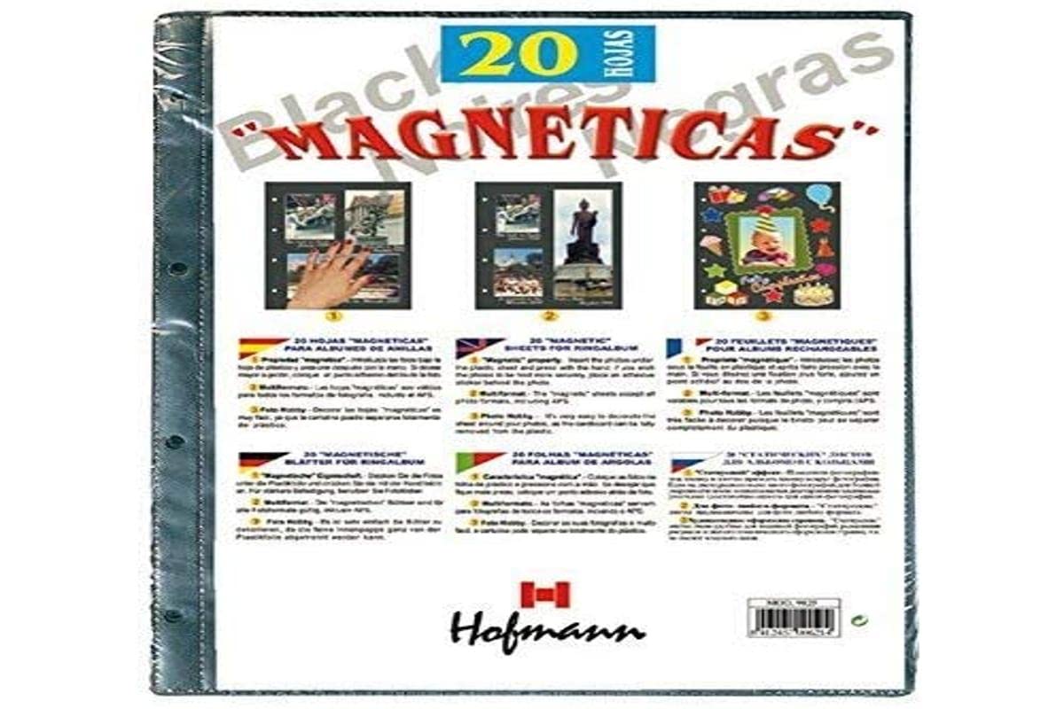 Photo Album Magnetic Black 20 h