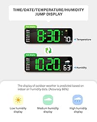 Digital Wall Clock, Digital Clock Large Display