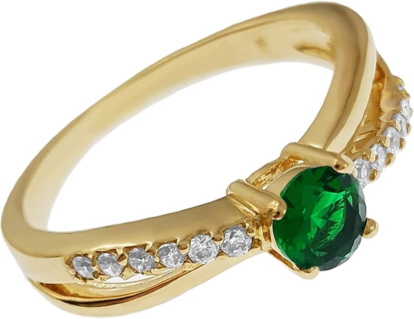 Anello Eternity Personalizzato Placcato Oro 18K Con Zirconia - Foto 8