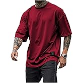 RoseSeek Men's Short Sleeve t-Shirts Crew Neck Casual tee Tops Summer Clothes