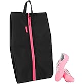 NUOLUTH Smell Proof Shoe Bags for Travel & Sports Odor Resistant, Waterproof Storage for Gym, cycling,Soccer, Golf,Shoe Bags Fits Girls Durable Zipper Closure