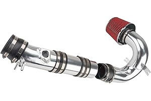 Suride Cold Air Intake Kit with Filter Heat Shield for 2004-2011 Ma-z-da RX-8 (Red)