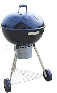 Laguiole "MasterChief" Holzkohle- Kugelgrill / Rundgrill Ø 56 cm, schwarz, 56 x 56 x100 cm, inkl. Grillbürste mit Edelstahlborsten 30cm