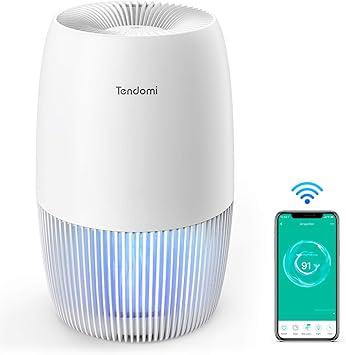 Luftreiniger Hepa Fur Zu Hause Tendomi Luftreiniger Wohnung Allergie Mit App Steuerung Air Purifier Perfekt Gegen Allergiker Staub Haustiere Energiesparend Schlafmodus Nachtlicht Schlafzimmer Amazon De Baumarkt