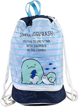 Amazon プールバッグ 女の子 キッズ ジュニア 子供 ナップザック スイムバッグ ビーチバッグ 水泳 コンパクト ビニールバッグ ナップサック すみっコぐらし サンリオ Navy F Magic Hour Swim Wear プールバッグ