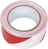 Sealey Hazard Warning Tape 50mm x 33m Red/White PVC Adhesive view 2