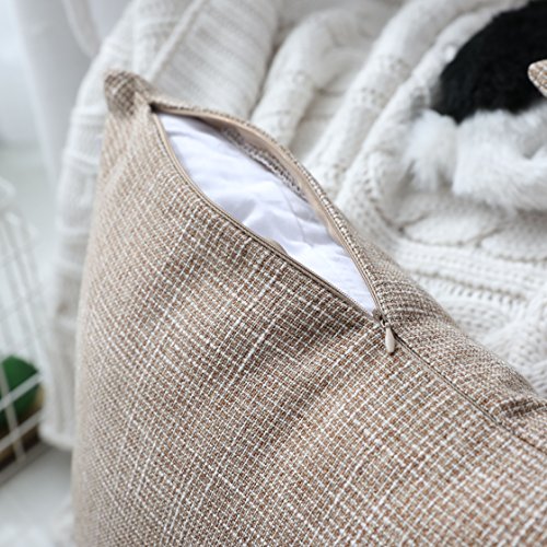 image for Kevin Textile Textural Faux Linen Throw Cushion Pillow Covers Shams fo