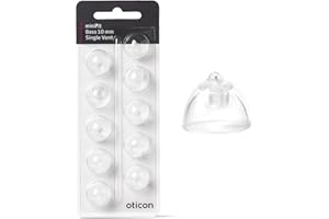 CHIPSYFRUIT Oticon Bass Single Vent MiniFit Dome 10mm 1-Pack (10.0 Count) by Oticon in Denmark