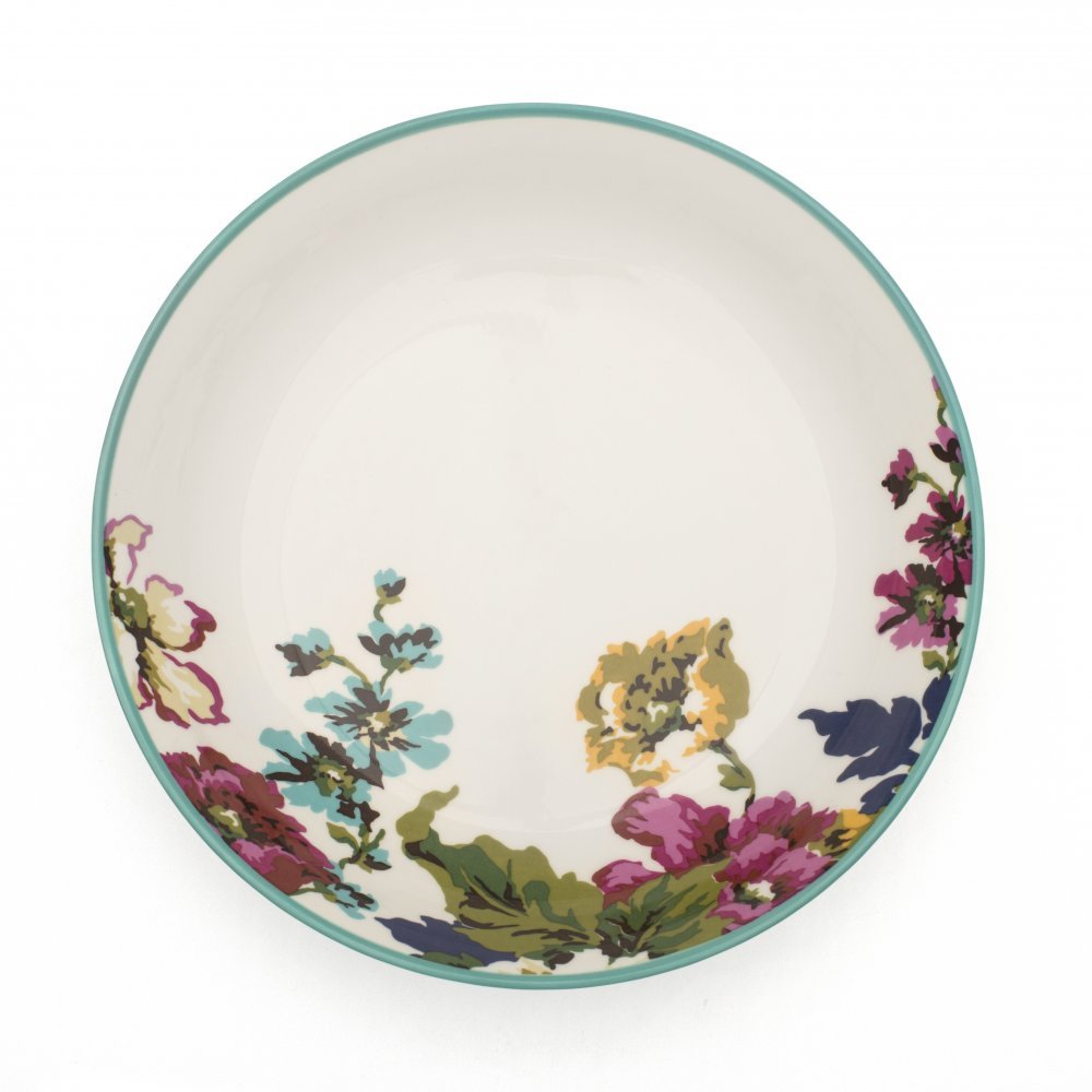 Joules Pasta Bowl Turquoise Floral Amazon.co.uk Kitchen & Home