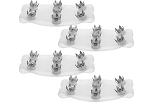 BESPORTBLE 2 Pairs 7-Tooth Ice Cleats for Boots Shoes, Elastic Anti-Slip Spikes Snow Grips for Winter Travel